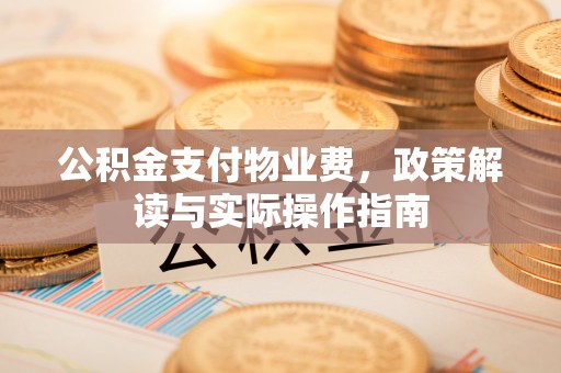 西吉公积金支付物业费，政策解读与实际操作指南